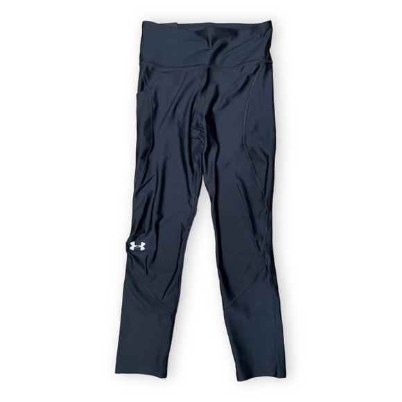 Under Armor Leggings High Rise Compression Cropped Tights Medium - Picture 3 of 5